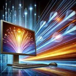 Ekscytujący światłowód Orange